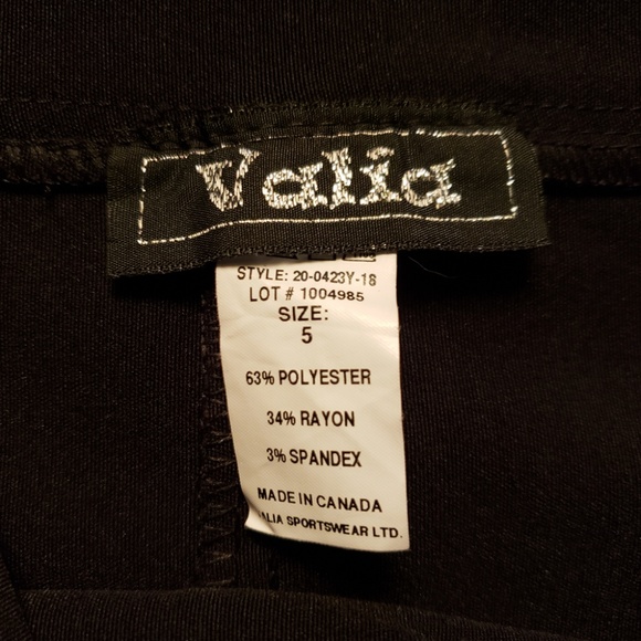 Valia Basic Black High Waist Pencil Skirt Size 5 - Picture 3 of 4